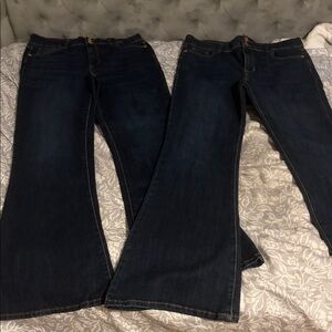 Jordache Women's Dark Indigo Flare Jeans